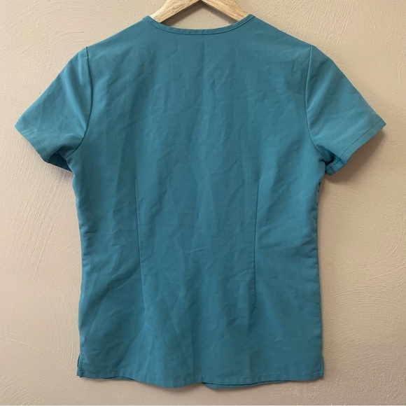 Figs Casma Three Pocket Top Teal Size XXS - Picture 2 of 6